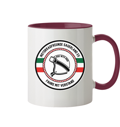 Motorradfreunde Sauerland - Tasse zweifarbig