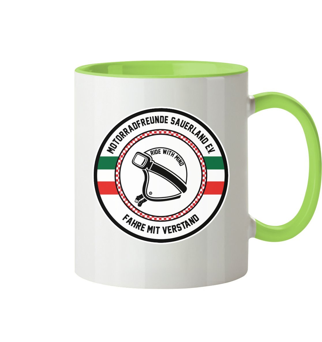 Motorradfreunde Sauerland - Tasse zweifarbig