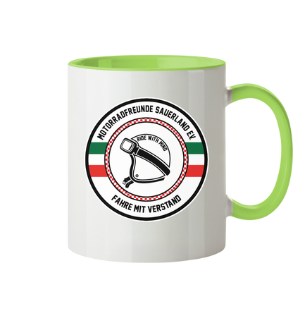 Motorradfreunde Sauerland - Tasse zweifarbig