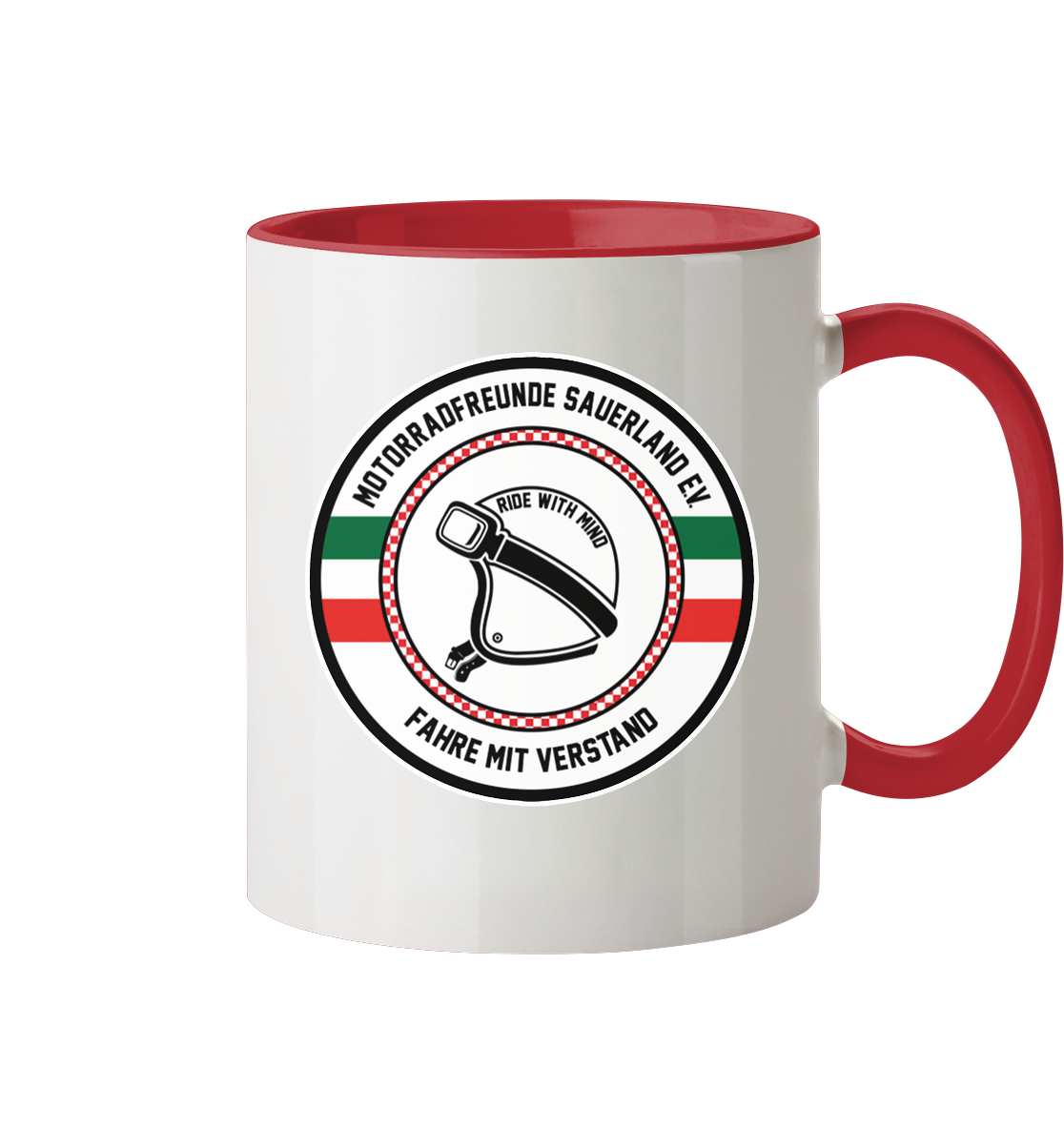 Motorradfreunde Sauerland - Tasse zweifarbig