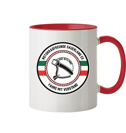 Motorradfreunde Sauerland - Tasse zweifarbig