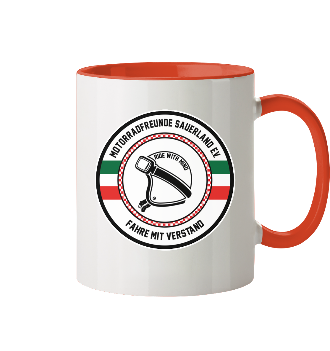 Motorradfreunde Sauerland - Tasse zweifarbig