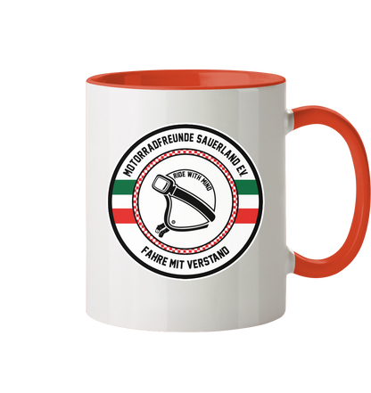 Motorradfreunde Sauerland - Tasse zweifarbig