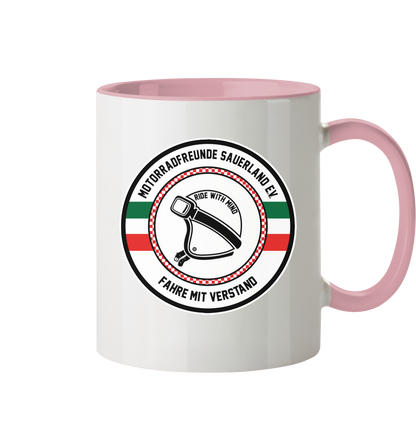 Motorradfreunde Sauerland - Tasse zweifarbig