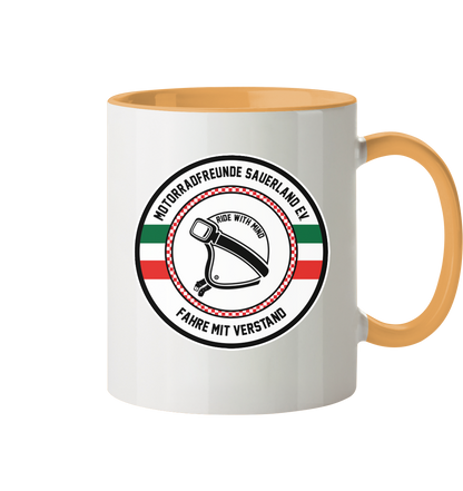 Motorradfreunde Sauerland - Tasse zweifarbig