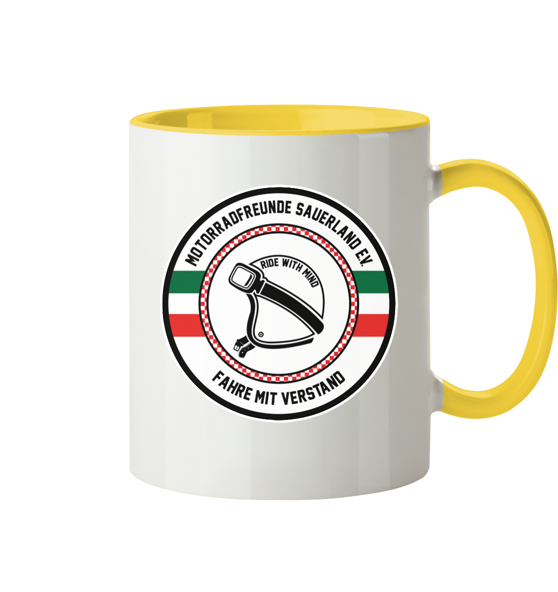 Motorradfreunde Sauerland - Tasse zweifarbig