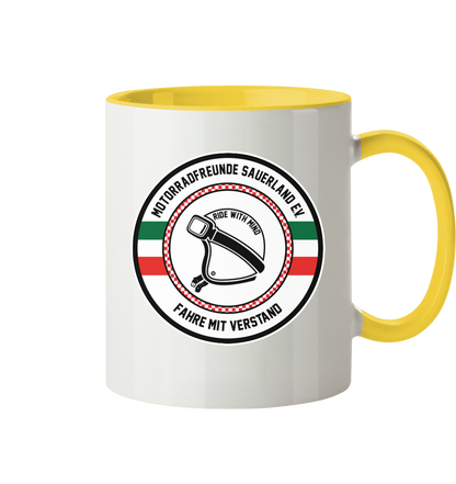 Motorradfreunde Sauerland - Tasse zweifarbig